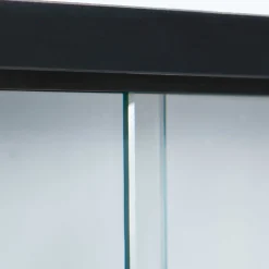 Vitrinenschrank Collecty - schwarz/weiß