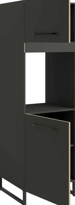 Wade Säulenschrank mit Platz für Backofen - anthrazit