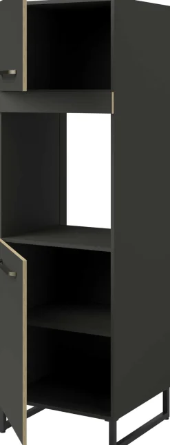 Wade Säulenschrank mit Platz für Backofen - anthrazit