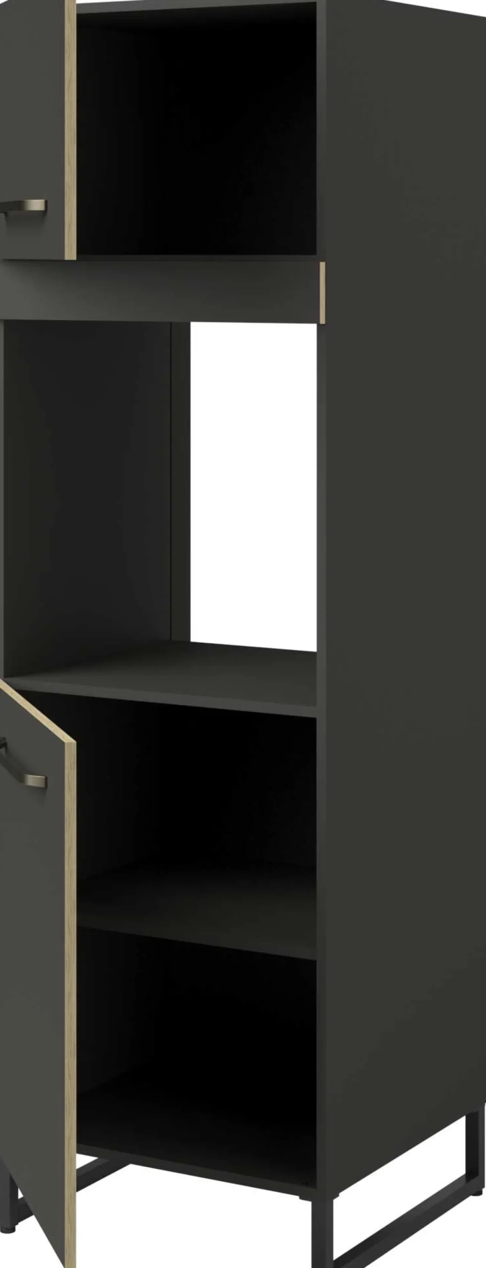 Wade Säulenschrank mit Platz für Backofen - anthrazit