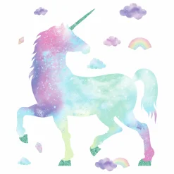 RoomMates Wandaufkleber Galaxy Einhorn