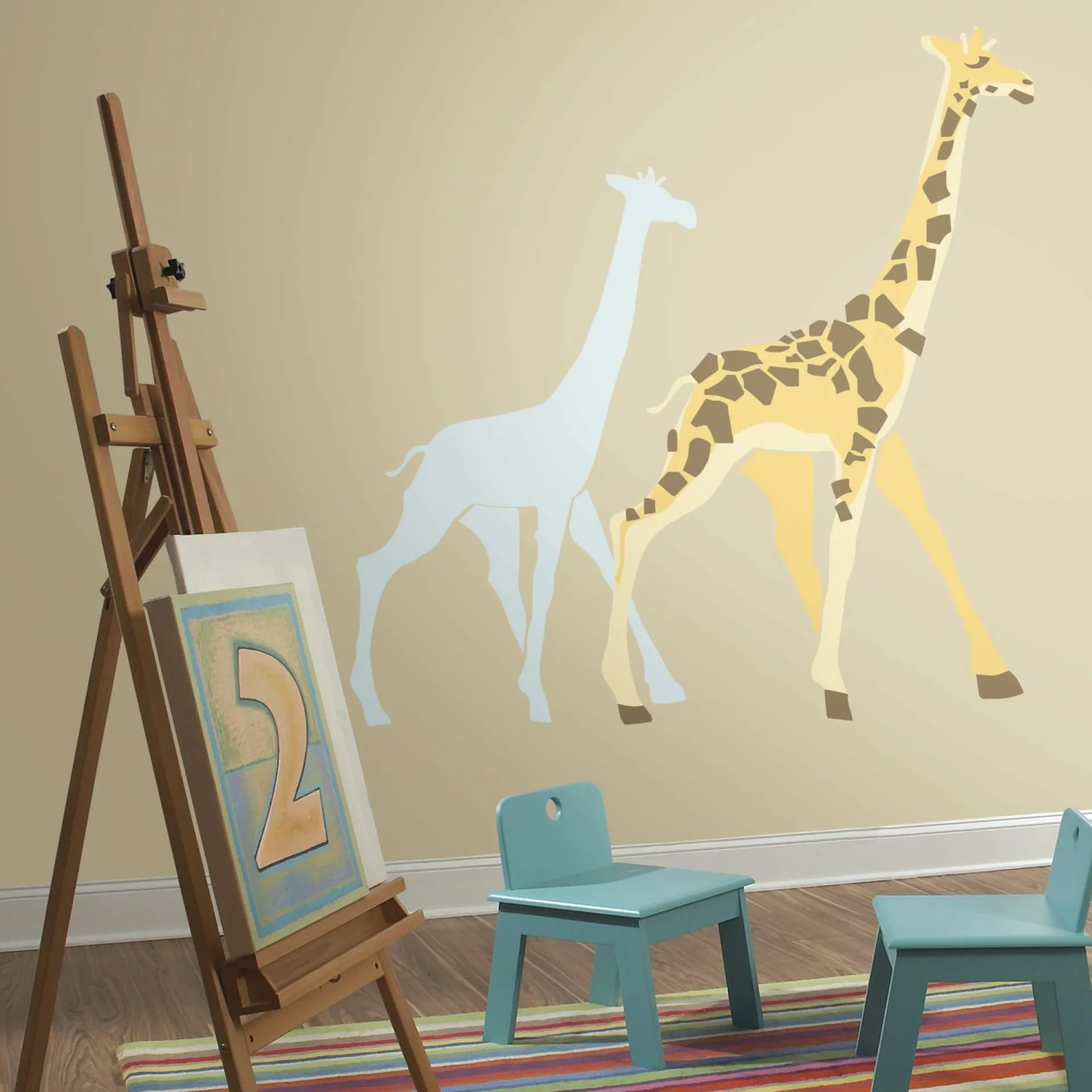 RoomMates Wandaufkleber Giraffe