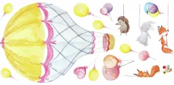 RoomMates Wandaufkleber Heißluftballon Pals