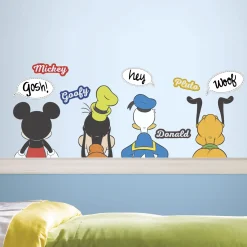 RoomMates Wandaufkleber Mickey Maus & Freunde Trockenlöschung