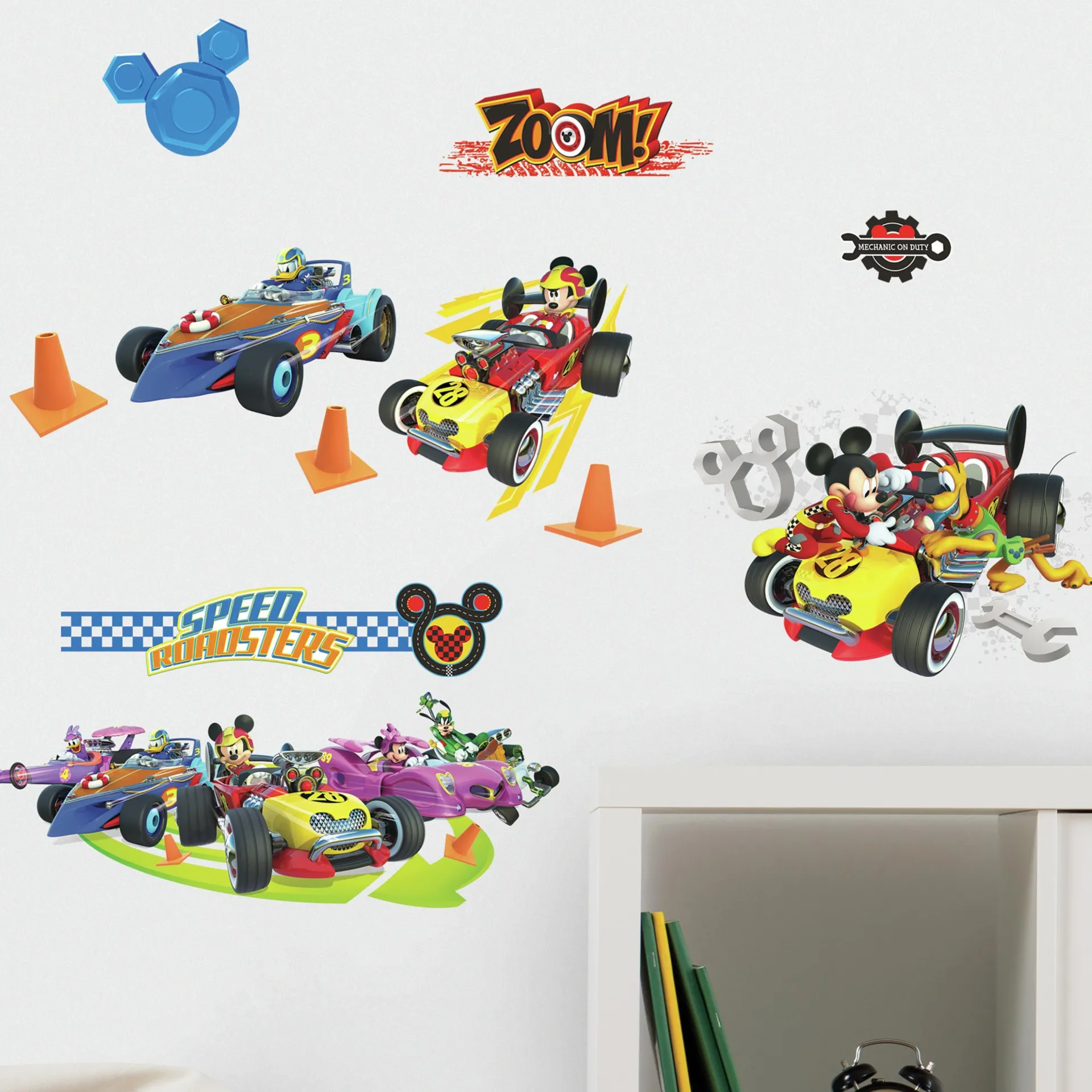 RoomMates Wandaufkleber Mickey & The Roadster's Racing League