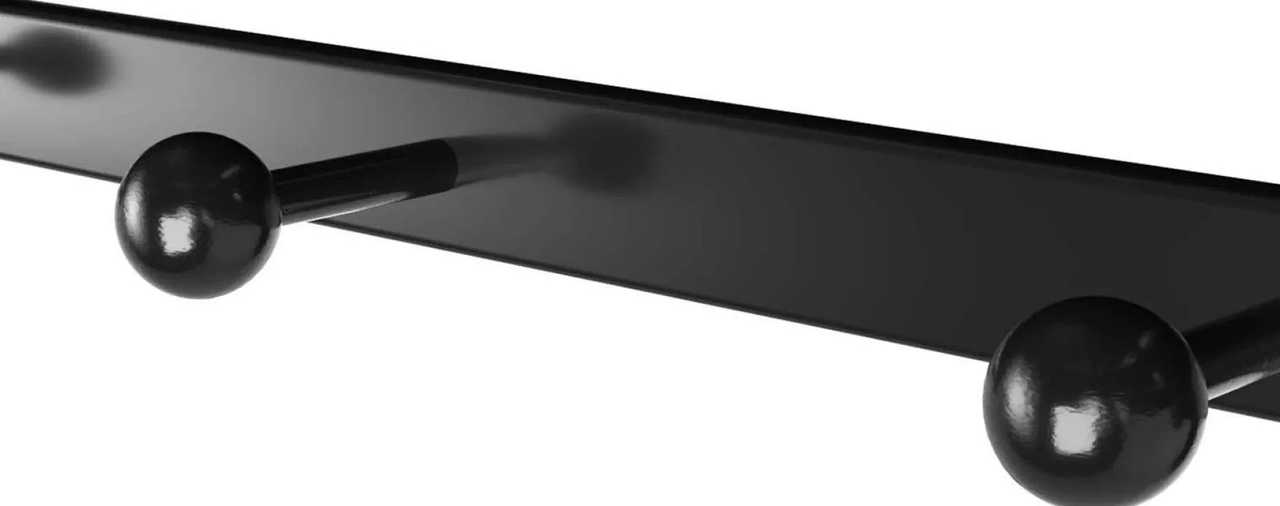 Wandgarderobe Aline - braun/schwarz