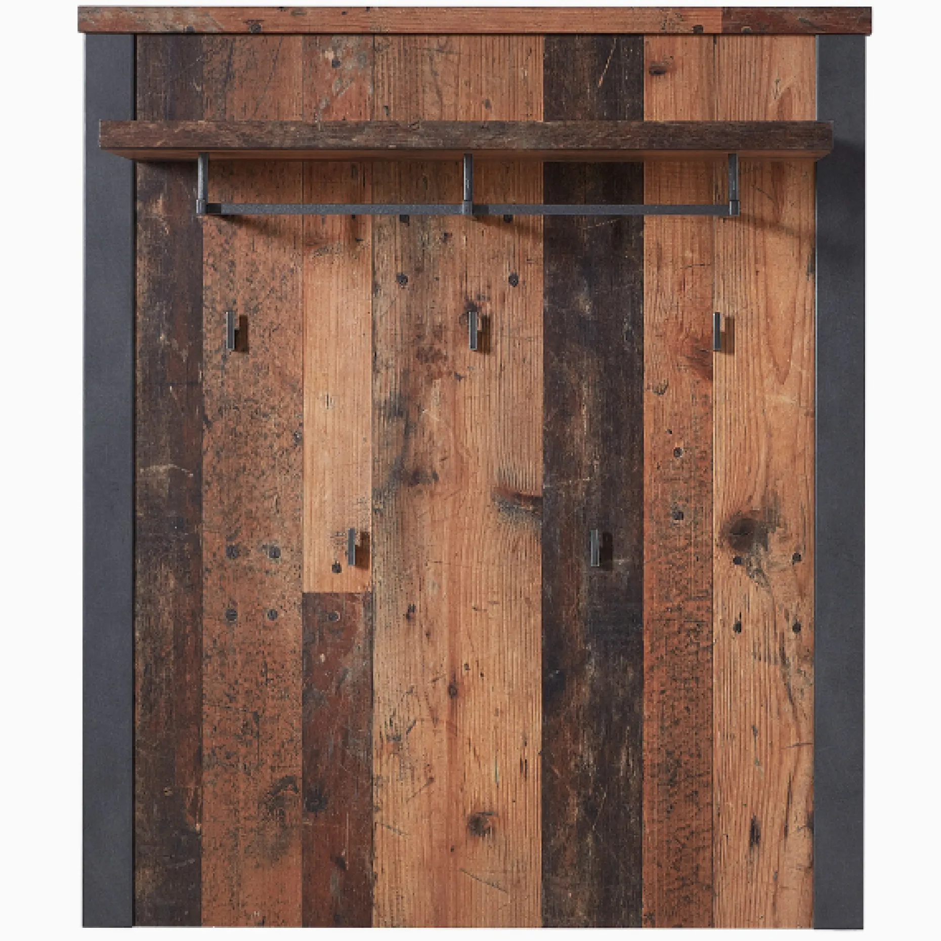 Wandgarderobe Carthago 94cm mit Hutablage - Alteiche/anthrazit