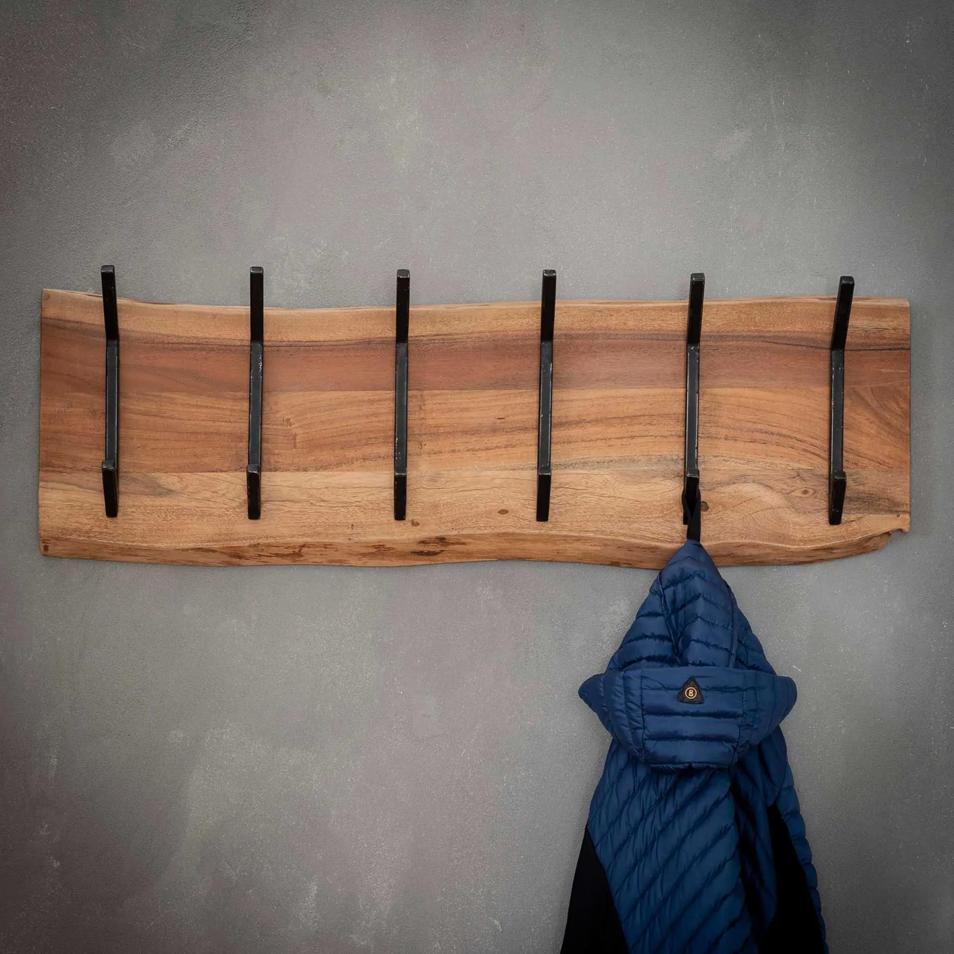 Wandgarderobe Edge 6 Haken