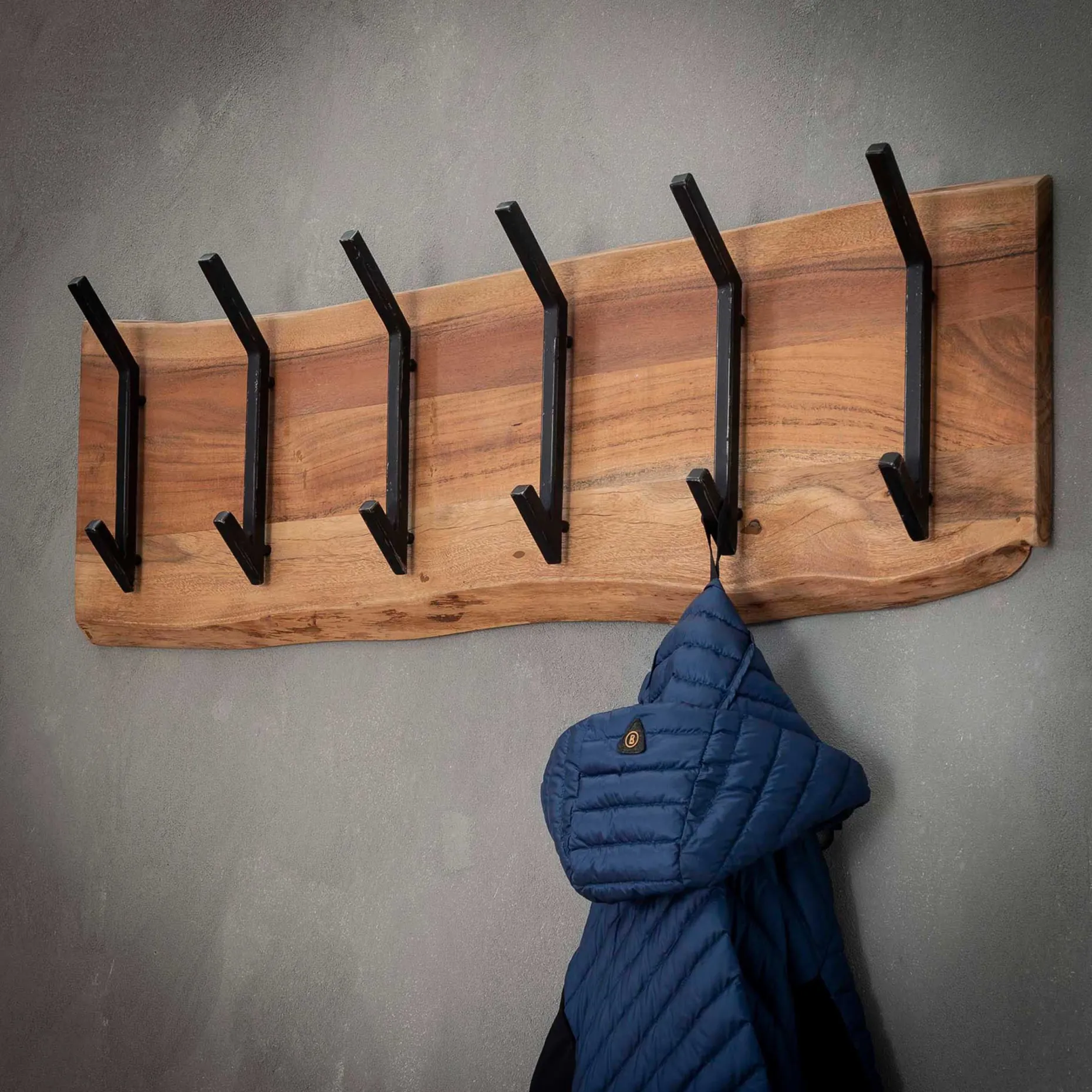 Wandgarderobe Edge 6 Haken