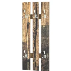Haku Wandgarderobe mit 6 Haken | 40 x 9 x 100 | Parkettdesign