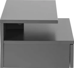 Wandnachttisch Ashton - 35x32x22cm - 1 Schublade - grau
