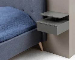 Wandnachttisch Ashton - 35x32x22cm - 1 Schublade - grau