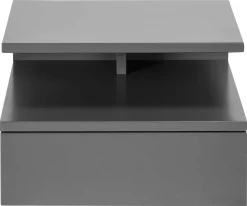 Wandnachttisch Ashton - 35x32x22cm - 1 Schublade - grau