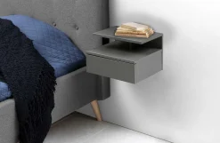 Wandnachttisch Ashton - 35x32x22cm - 1 Schublade - grau