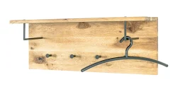 Wandpaneel mit Ablage und 4 Knöpfen | 80 x 20 x 30 cm | Design Royal Oak