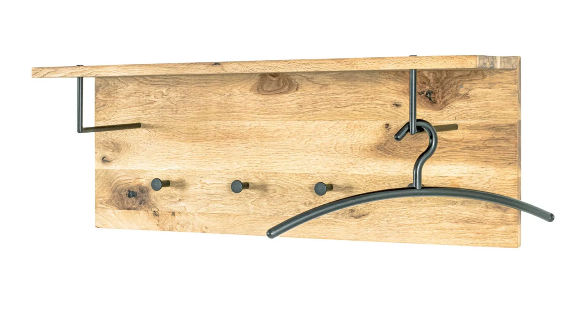Wandpaneel mit Ablage und 4 Knöpfen | 80 x 20 x 30 cm | Design Royal Oak