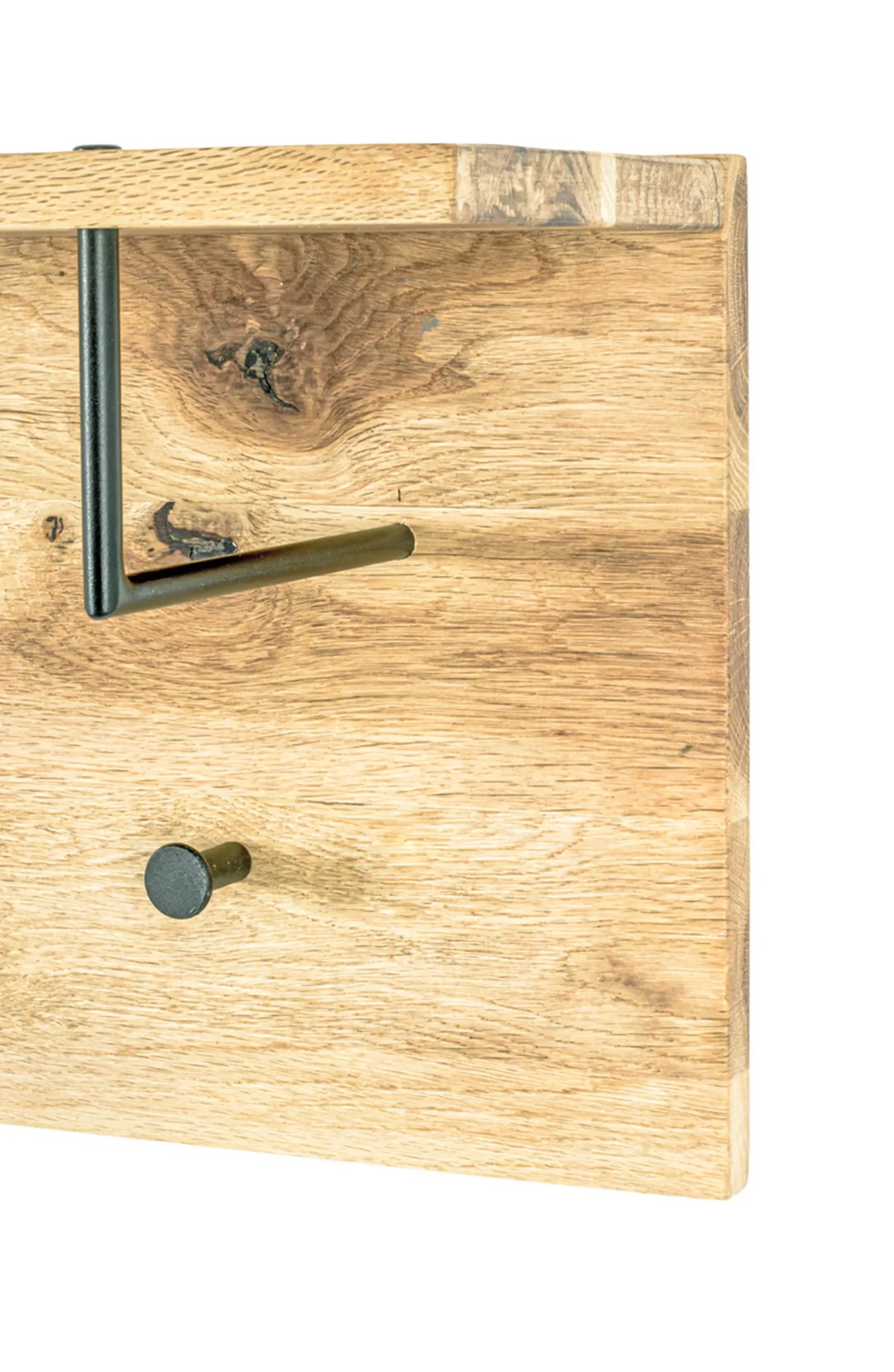 Wandpaneel mit Ablage und 4 Knöpfen | 80 x 20 x 30 cm | Design Royal Oak