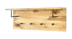Wandpaneel mit Ablage und 4 Knöpfen | 80 x 20 x 30 cm | Design Royal Oak