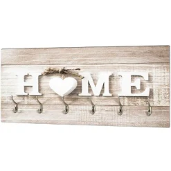 Wandpaneel mit 6 Haken | 90 x 8 x 40 cm | Home-design