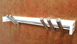 Haku Wandpaneel mit 5 Haken | 60 x 10 x 10 cm | Metall