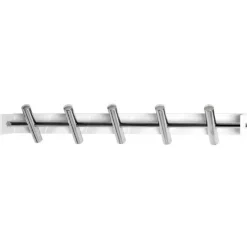 Haku Wandpaneel mit 5 Haken | 60 x 10 x 10 cm | Metall