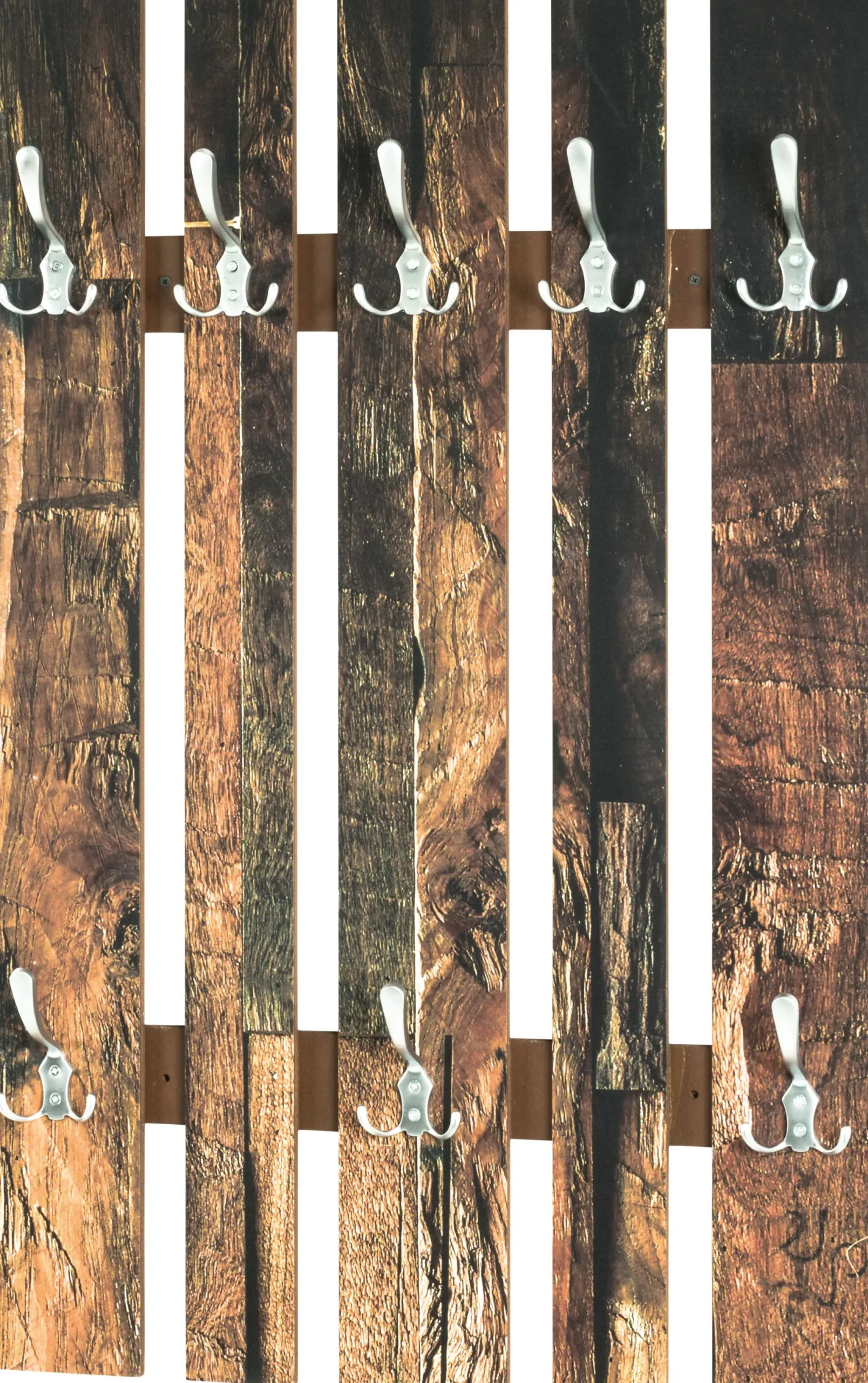 Haku Wandpaneel mit 8 Haken | 65 x 9 x 100 cm | Parkettdesign