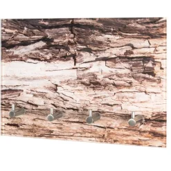 Wandpaneel mit 8 Haken | 30 x 5 x 21 cm | Wild Oak Design