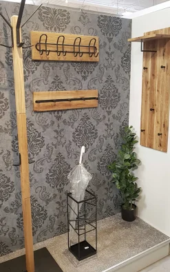Wandpaneel-Set mit 8 Haken und 5 Knöpfen | Design Royal Oak