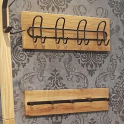 Wandpaneel-Set mit 8 Haken und 5 Knöpfen | Design Royal Oak
