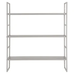 Wandregal Beja - 48x17x55 cm - Stahl grau