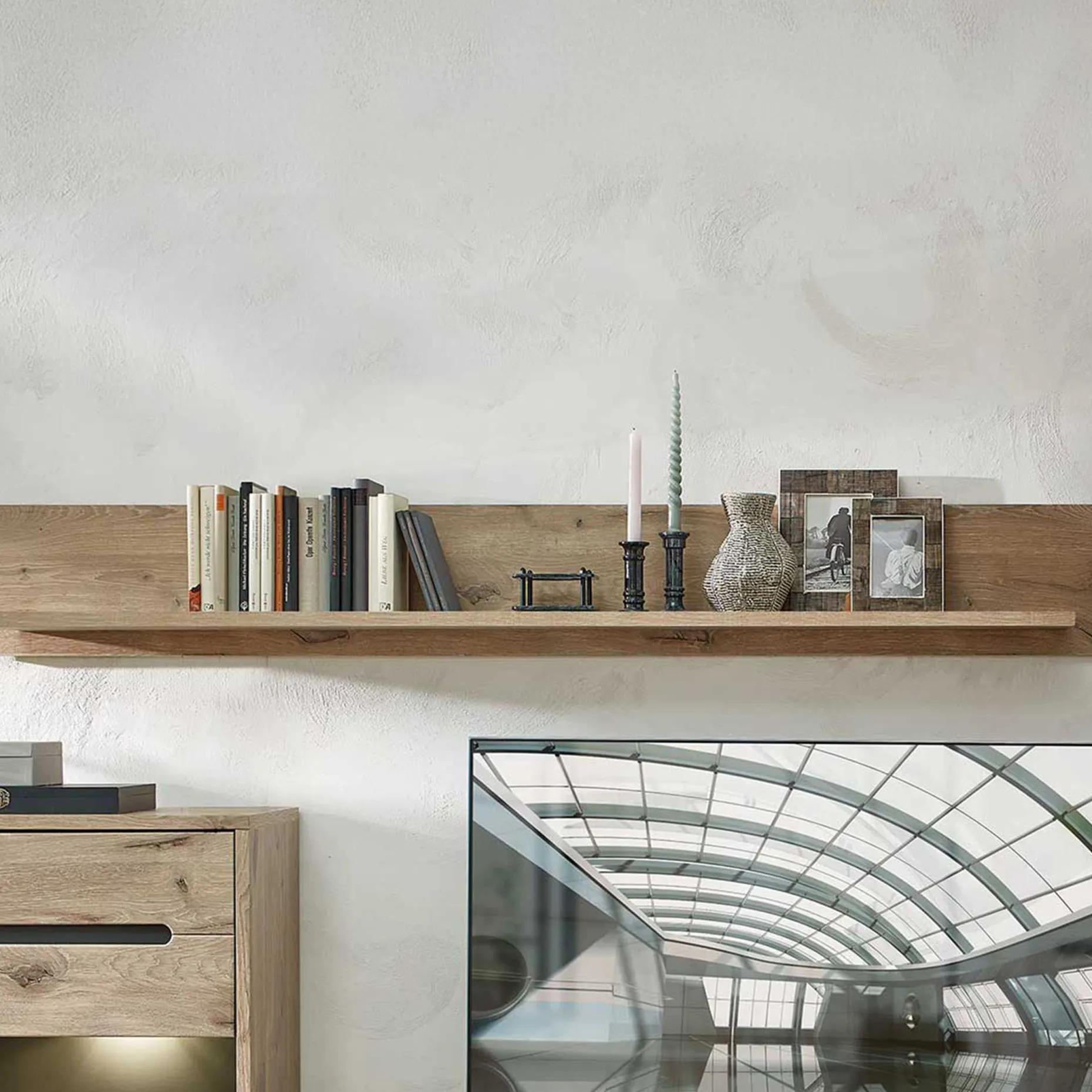 Wandregal Bellini 185cm - Eiche