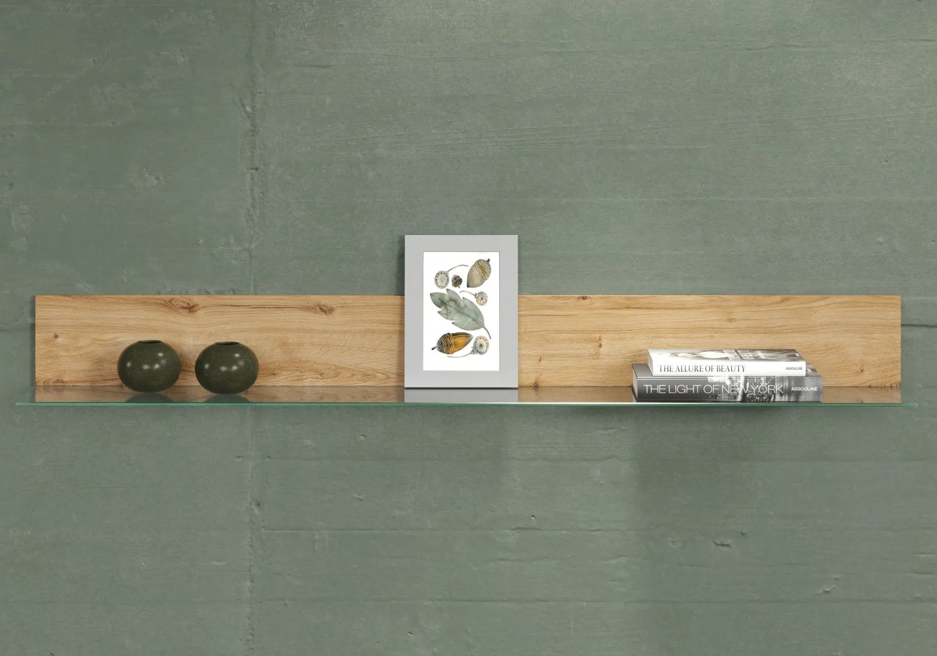 Wandregal Blanshe | 98 x 20 x 16 cm | Navarra Oak Design
