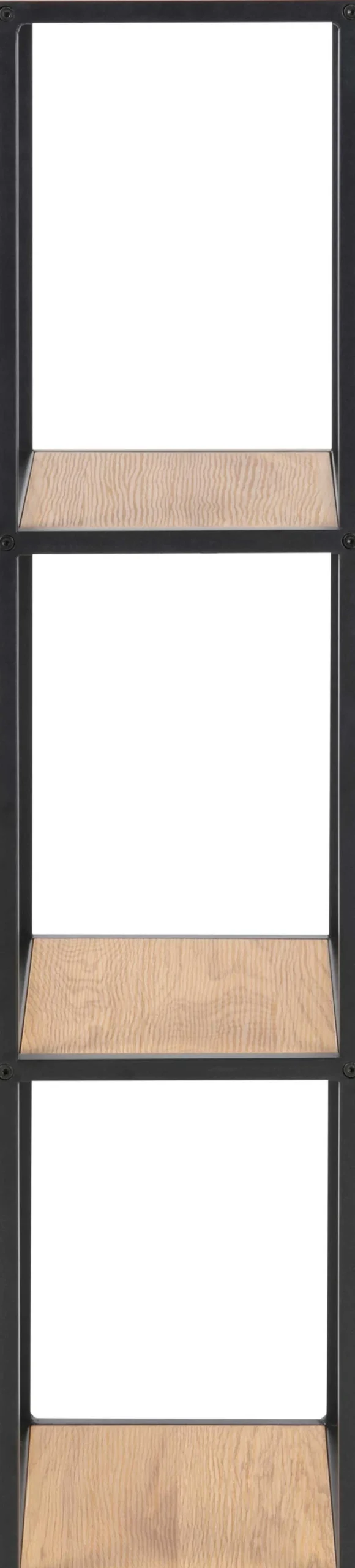 Wandregal Dover 37cm - schwarz/Wildeiche