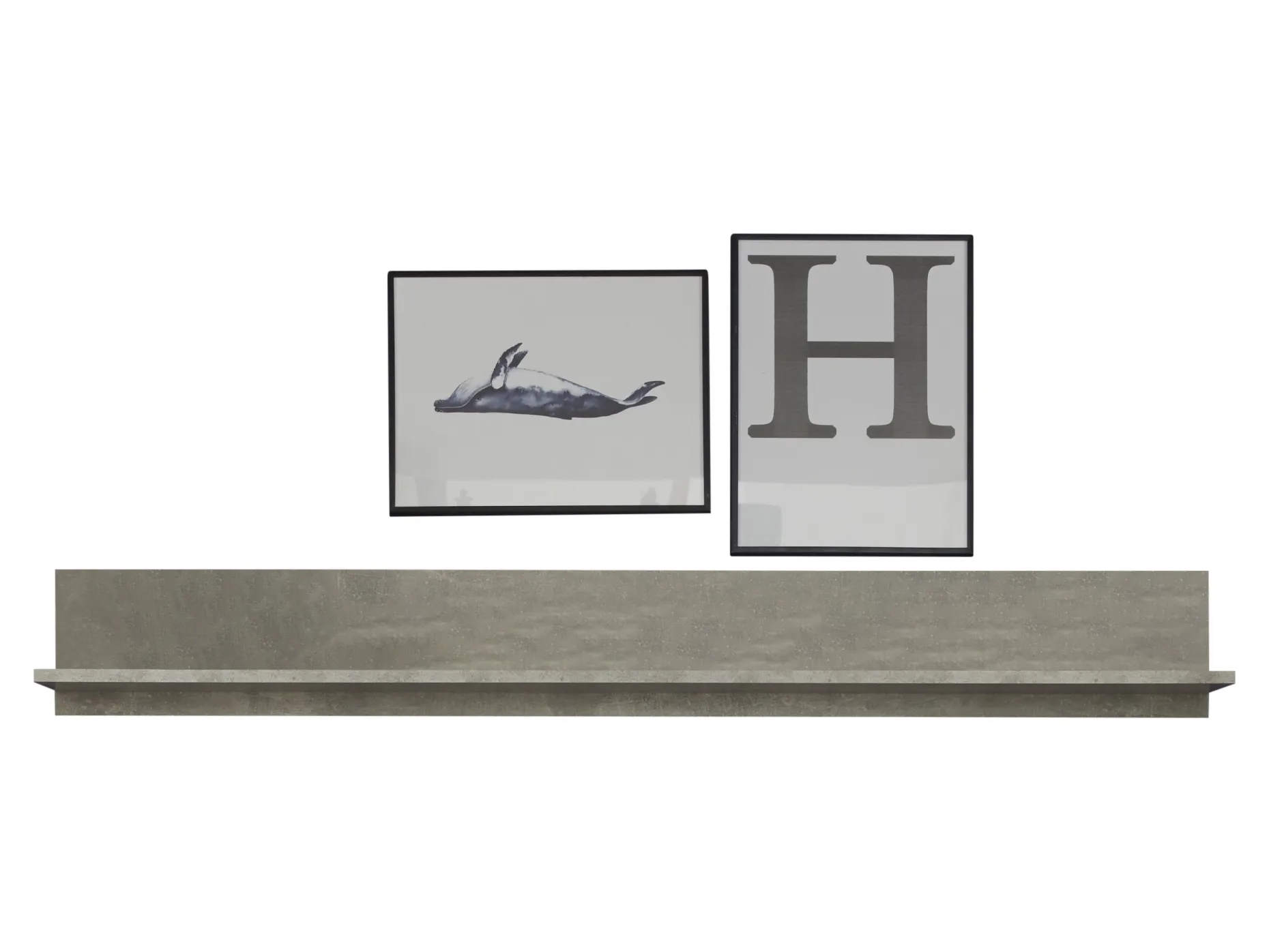 Wandregal Rock | 148 x 18 x 19 cm | Stone Grey