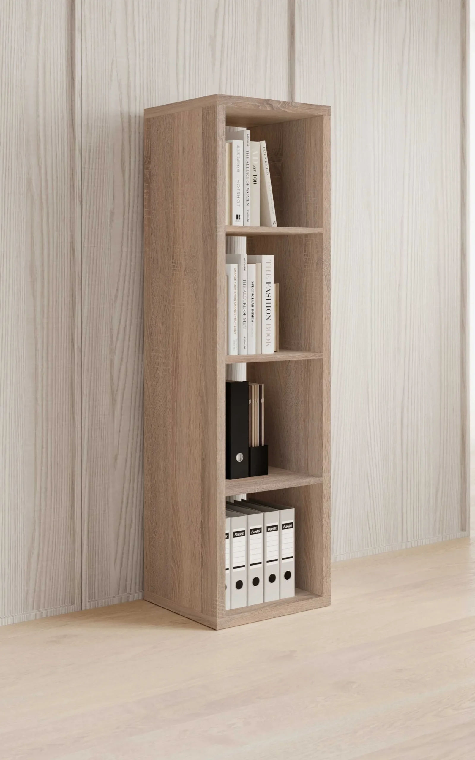 Wandregal Style | 41 x 38 x 147 cm | Braun