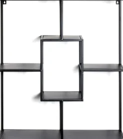 Wandregal | 60 x 18 x 70 cm | Schwarz