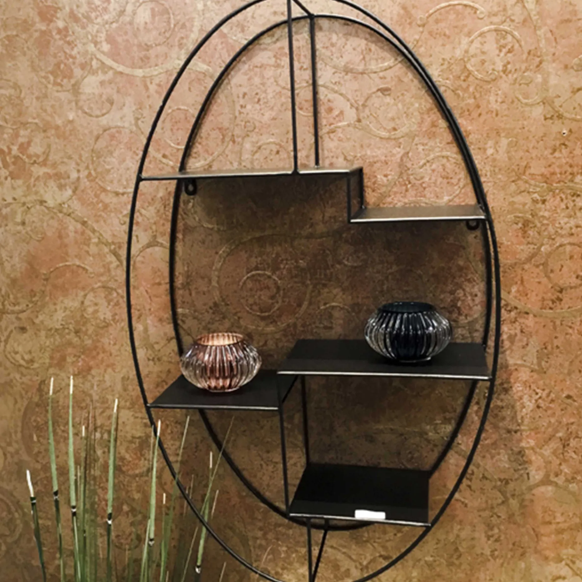 Wandregal | 44 x 16 x 71 cm | Schwarz