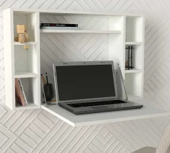 Emob Wandschreibtisch Este - 90x20x60cm - mit Ablagefläche -