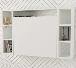 Emob Wandschreibtisch Este - 90x20x60cm - mit Ablagefläche -