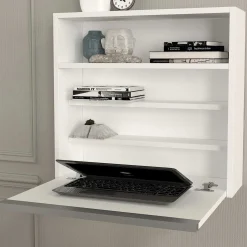 Emob Wandschreibtisch Viola - 64x19x60cm - mit Ablagefläche -