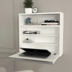 Emob Wandschreibtisch Viola - 64x19x60cm - mit Ablagefläche -