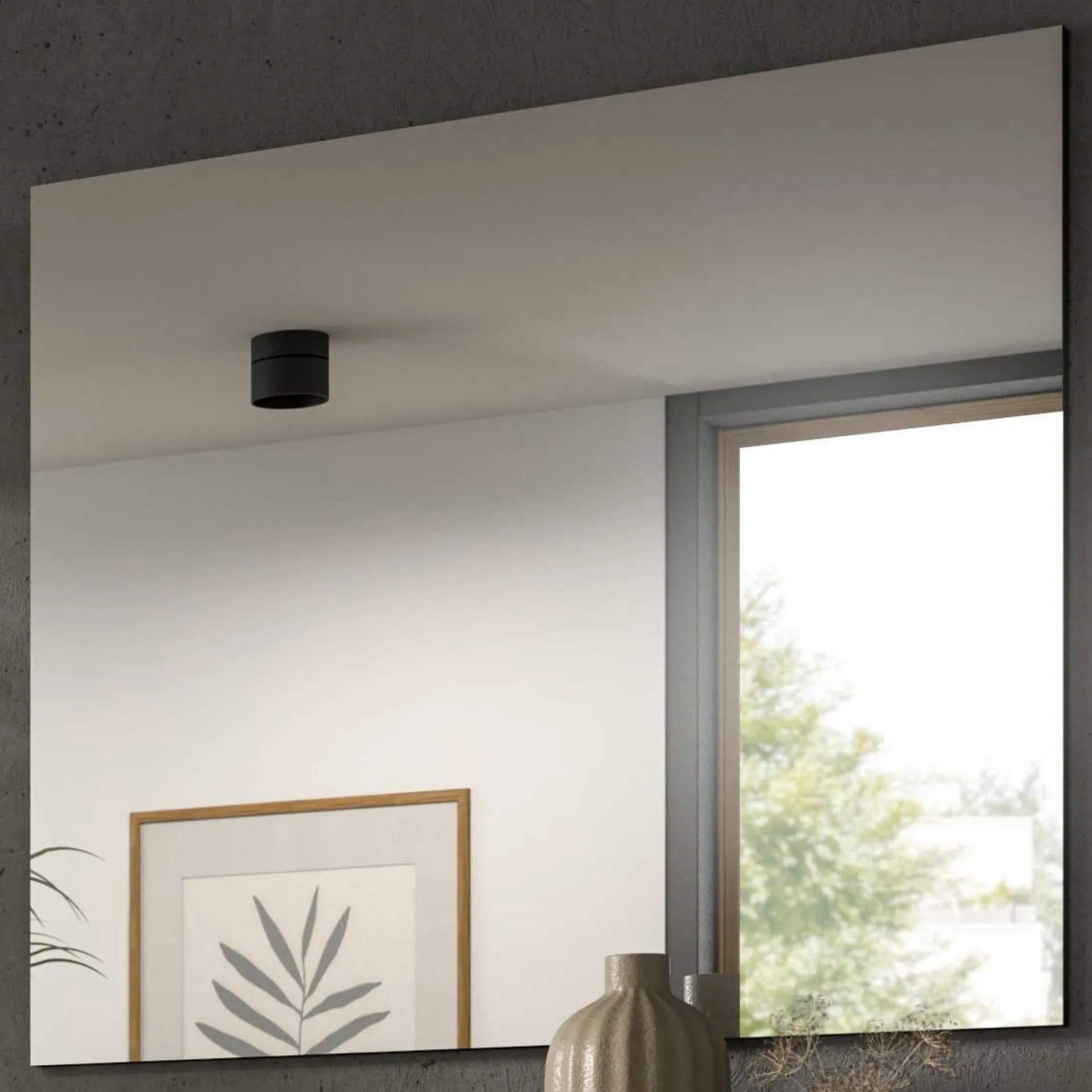 Xonox Wandspiegel Canu - Basalt - 80x73x2 cm