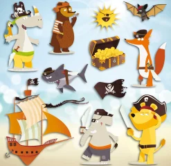 Crearreda Wandsticker 3D Piraten
