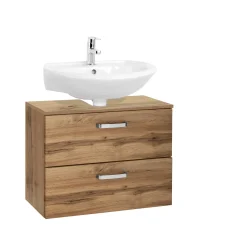 Waschbeckenschrank Bobbi 70cm 1 Tür und 1 Schublade - Eiche