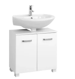 Waschbeckenschrank Bobbi 60cm 2 Türen - weiß