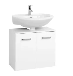 Waschbeckenschrank Bobbi 60cm 2 Türen - weiß