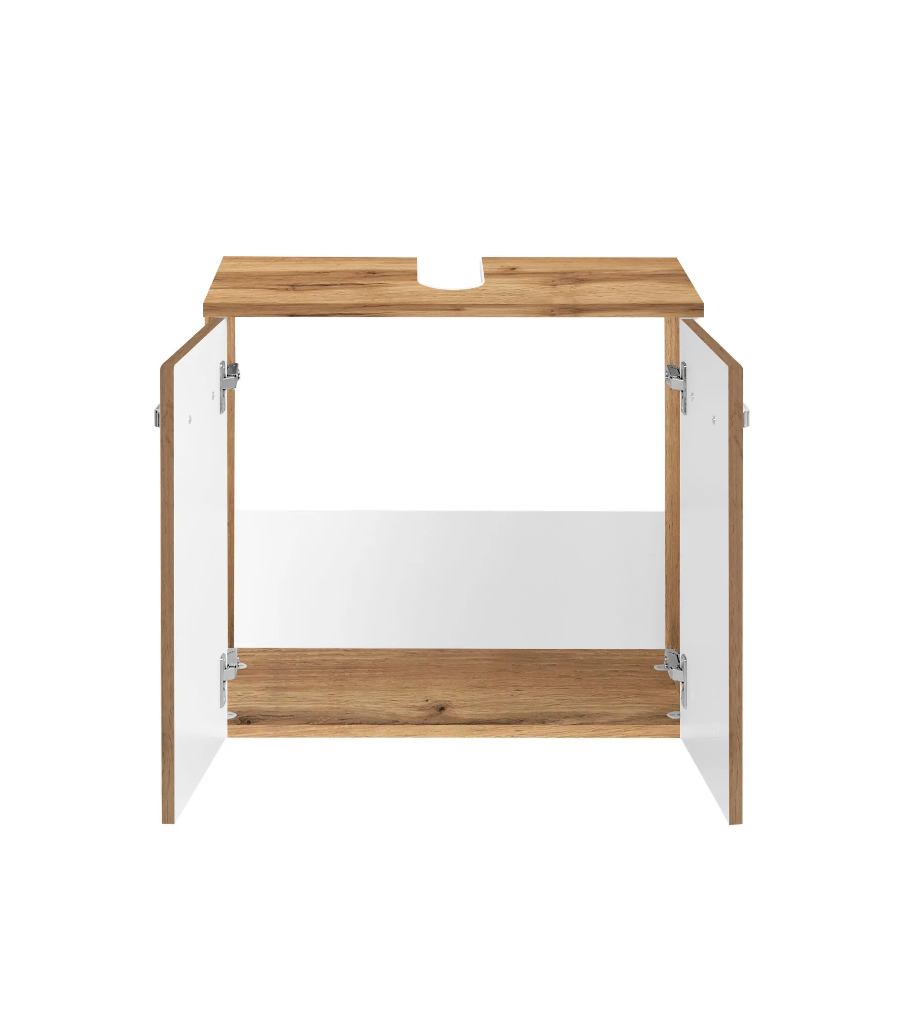 Waschbeckenschrank Bobbi 60cm 2 Türen - Eiche