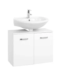 Waschbeckenschrank Bobbi 70cm 2 Türen - weiß