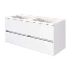 Waschbeckenschrank Brama 120cm 4 Schubladen - weiß