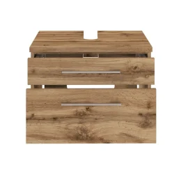 Waschbeckenschrank Dasa 60cm mit 2 Schubladen - Eiche wotan